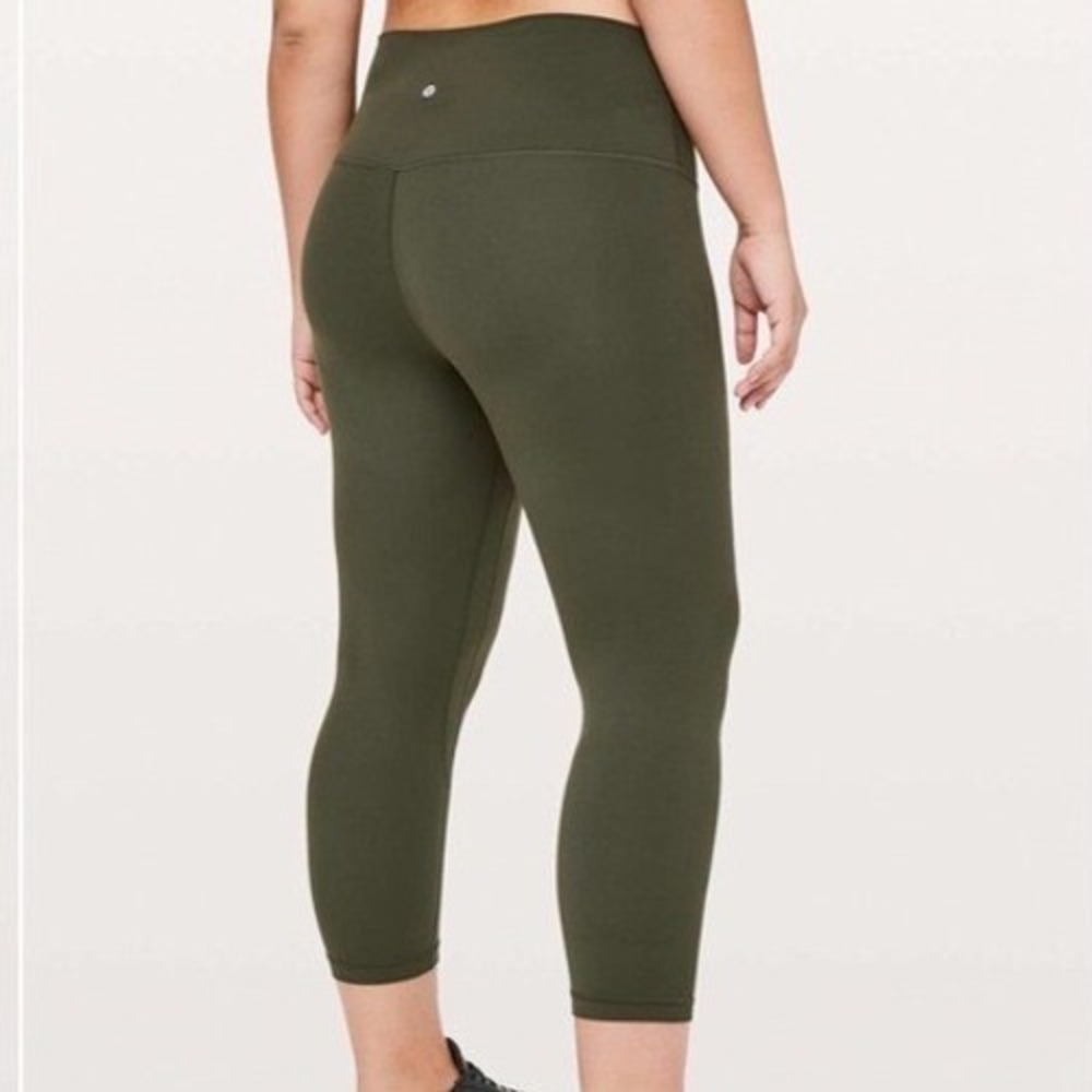 Lululemon Align Crop 21"Dark OliveSize‎ 4